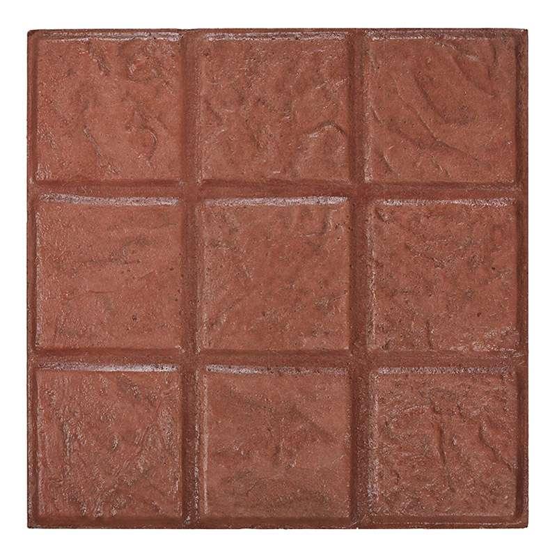 กระเบื้องคอนกรีตปูพื้น เอสซีจี รุ่นแสตมป์ เพฟ ลายโคโม่ สีส้ม ขนาด 40x40x3.5 ซม.-1