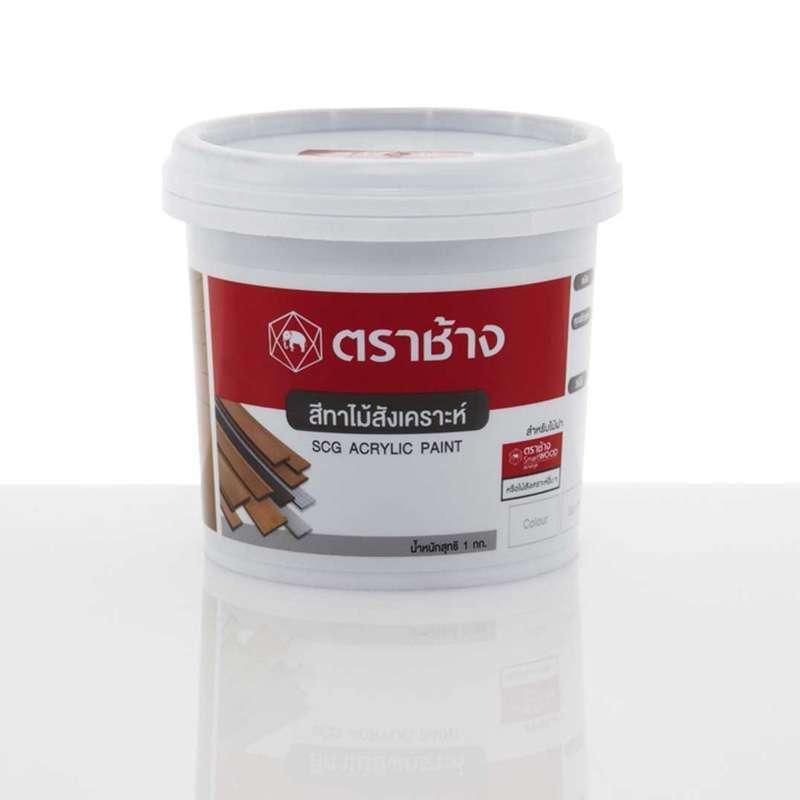 สีทาไม้ฝา เอสซีจี สีแดงทับทิม-1