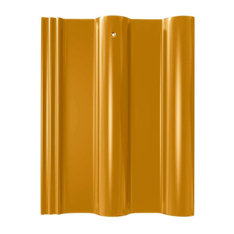 กระเบื้องหลังคาเซรามิค เอสซีจี รุ่นเอ็กซ์เซลล่า คลาสสิค สีเยลโลแซปไฟร์-1