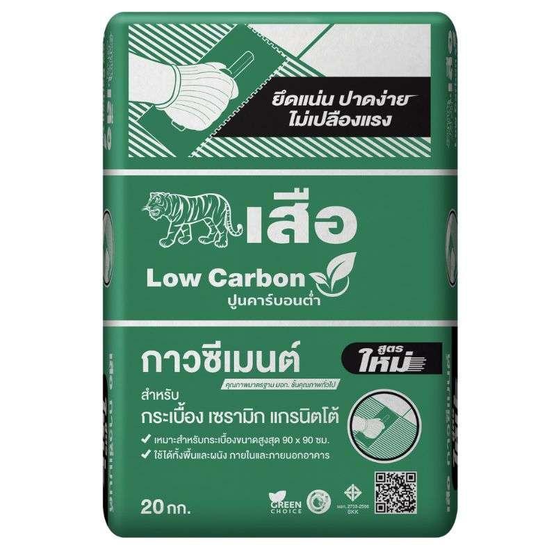 เสือ กาวซีเมนต์ คาร์บอนต่ำ เขียว สำหรับกระเบื้องเซรามิก แกรนิตโต้-1