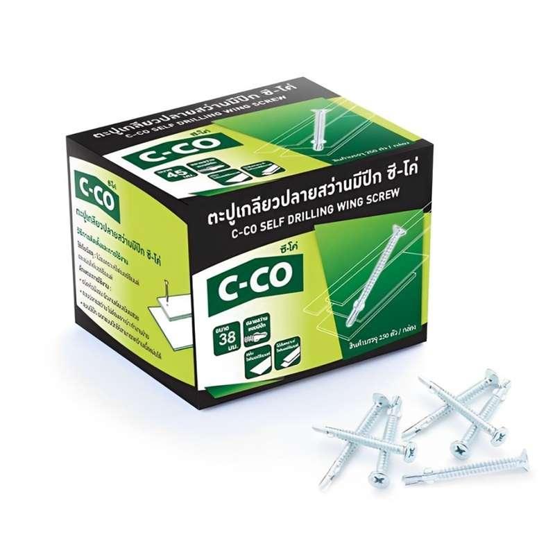 ตะปูเกลียวปลายแหลม ซี-โค่ 38 มม. (1.5") (250 ตัว/กล่อง)-1