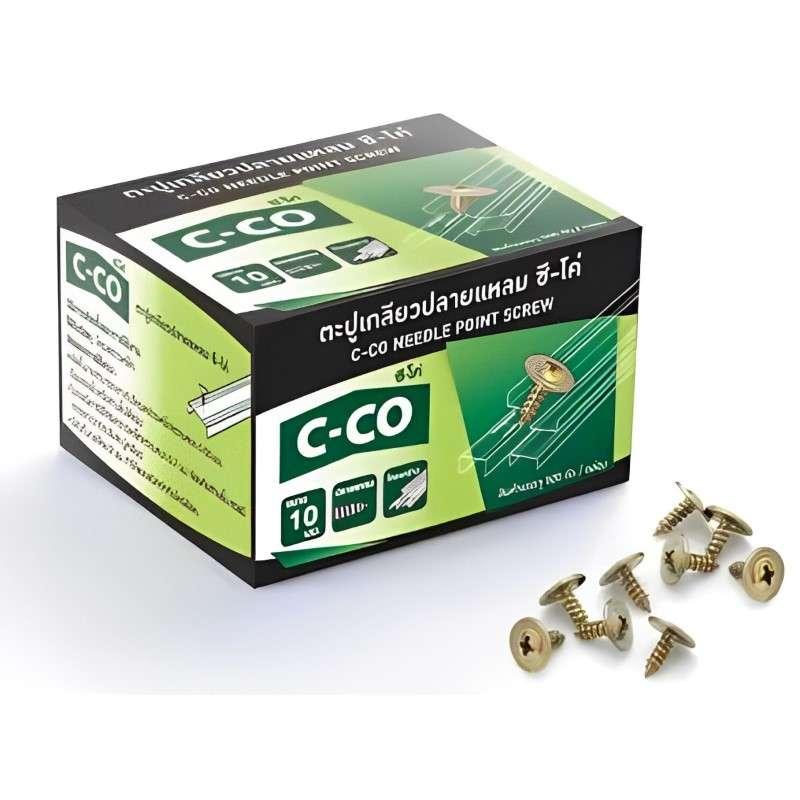 ตะปูเกลียวปลายแหลม ซี-โค่ 10 มม. (⅜") (500 ตัว/กล่อง)-1