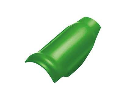 ครอบโค้งตะเข้ ลอนคู่ เขียว-1