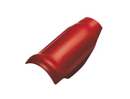 ครอบโค้งตะเข้ ลอนคู่ แดง-1