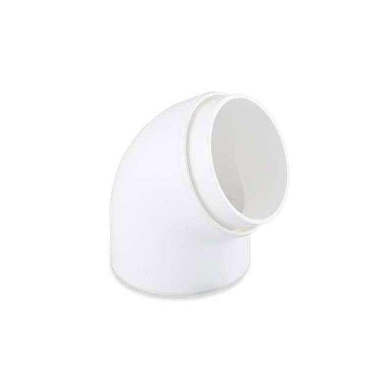 ข้องอ 15 องศา (กลม) สำหรับรางน้ำฝนไวนิล เอสซีจี รุ่นเดอลุกซ์และสมาร์ท สีขาว-1