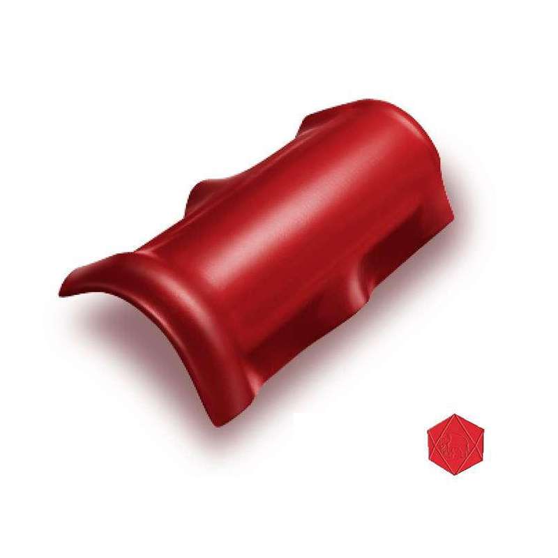 ครอบสันโค้ง ไฟเบอร์ซีเมนต์ เอสซีจี รุ่นลอนคู่ สีแดงประกายมุก-1