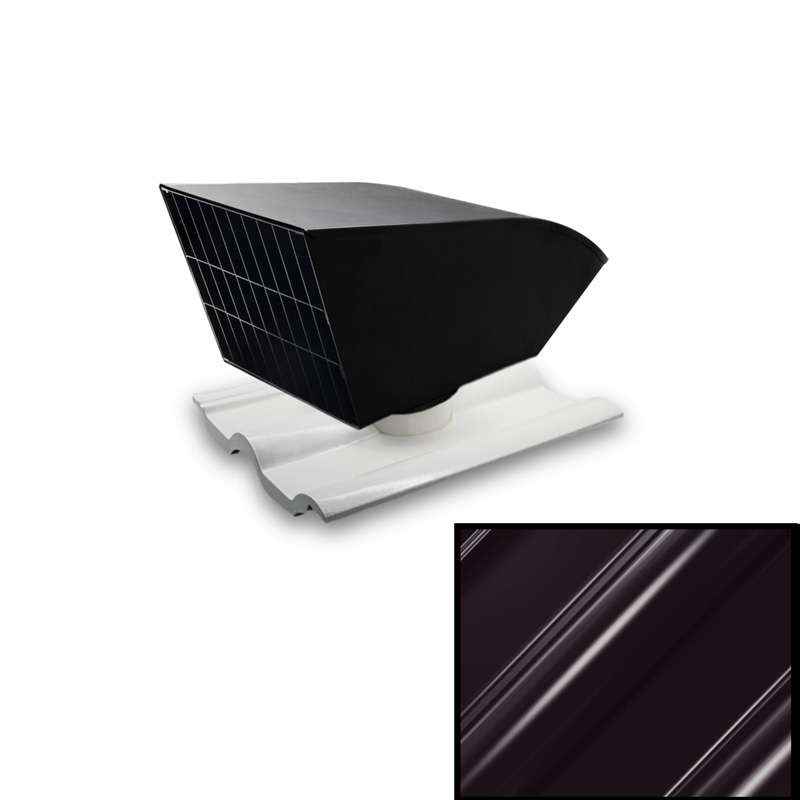 ชุดกระเบื้องระบายอากาศ SCG กระเบื้องหลังคาเซรามิก เอสซีจี รุ่นเอ็กซ์เซลล่า คลาสสิค สีอเมทิส บราวน์-1