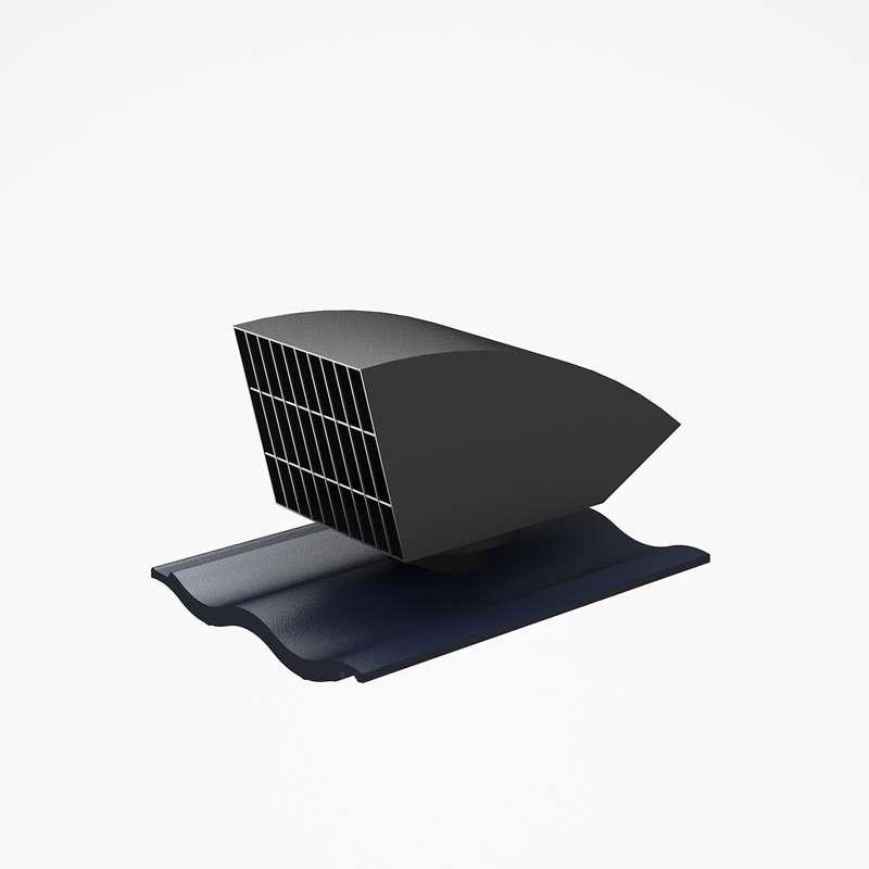 ชุดกระเบื้องระบายอากาศ SCG กระเบื้องหลังคาเซรามิก เอสซีจี รุ่นเซลิกา เคิร์ฟ สีดีพ บลู-1