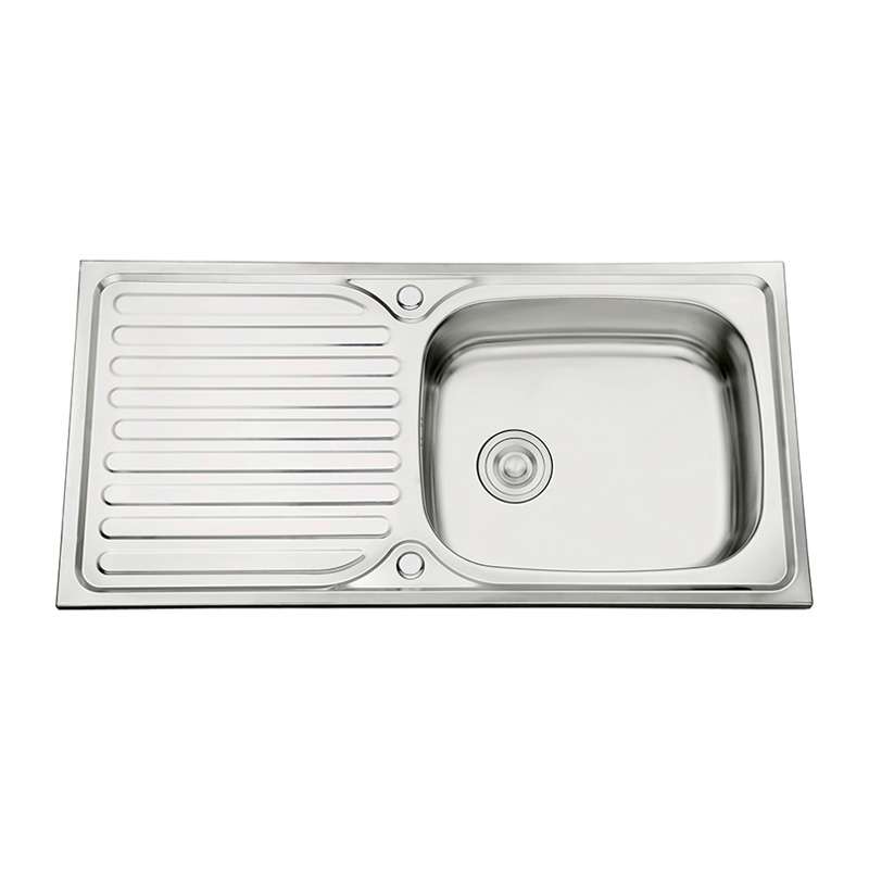 อ่างซิงค์1หลุม มีที่พัก W10050A MOOLAR -1