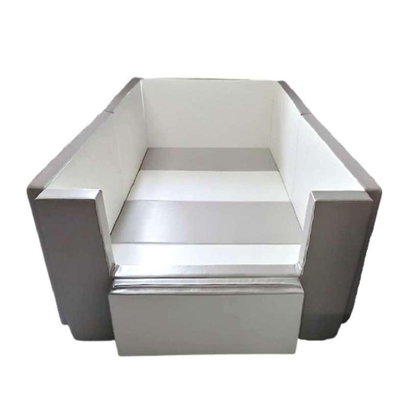 คอกกั้นเด็ก GEKO หนัง Silicone สีเทา-ขาว ขนาด 1.22x2.15 ม. (3.5 ฟุต)-1