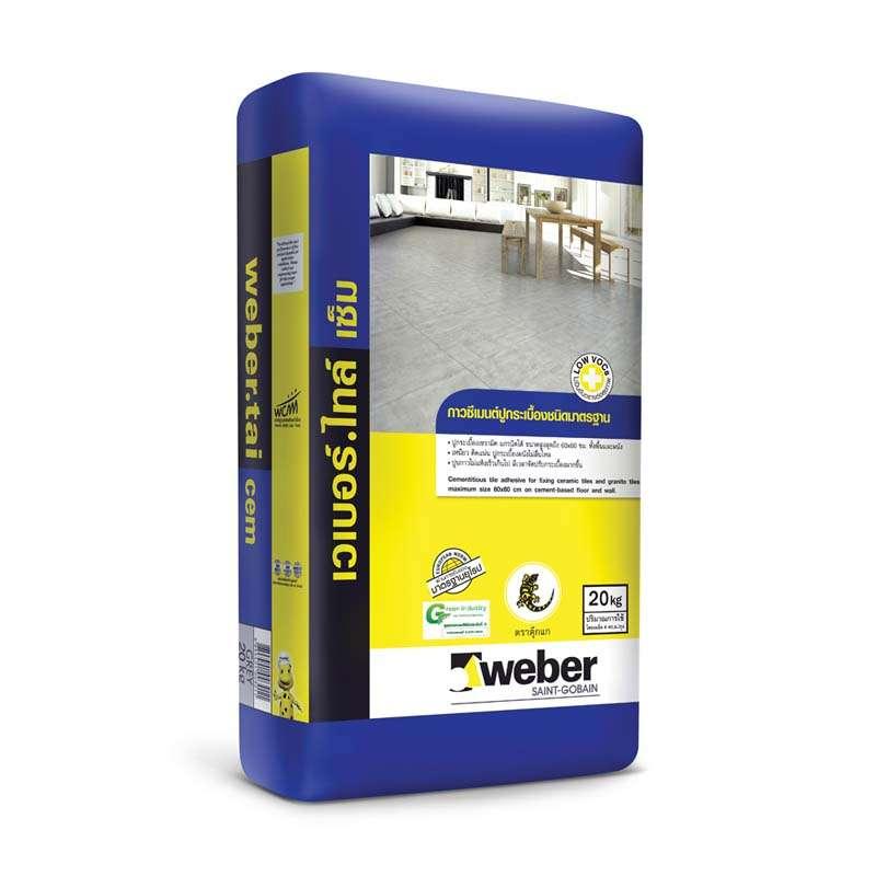 กาวซีเมนต์ เวเบอร์ ไทล์เซ็ม เทา 20 กก. (สำหรับปูแกรนิตโต้)-1