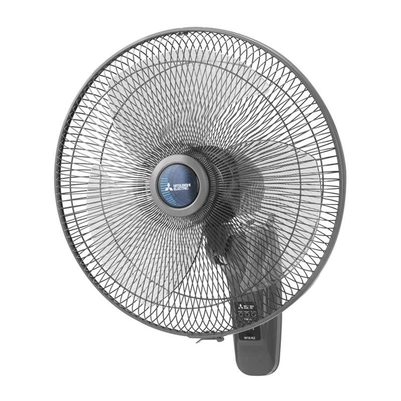 Mitsubishi พัดลมผนังแบบรีโมทคอนโทรล รุ่น W18-RA CY-GY สีเทาเข้ม -1