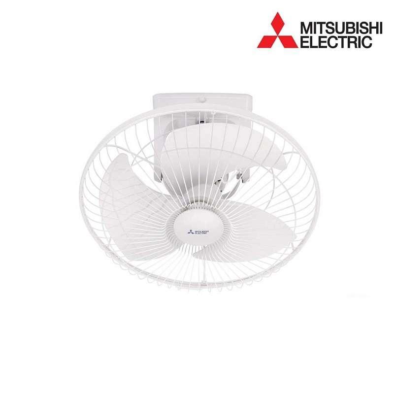 Mitsubishi พัดลมโคจร ระบบส่ายรอบทิศทาง (หยุดส่าย) รุ่น CY18-SA WH สีขาว-1