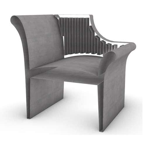 3D Printing เก้าอี้ Vintage Chinese 1 ที่นั่ง-1