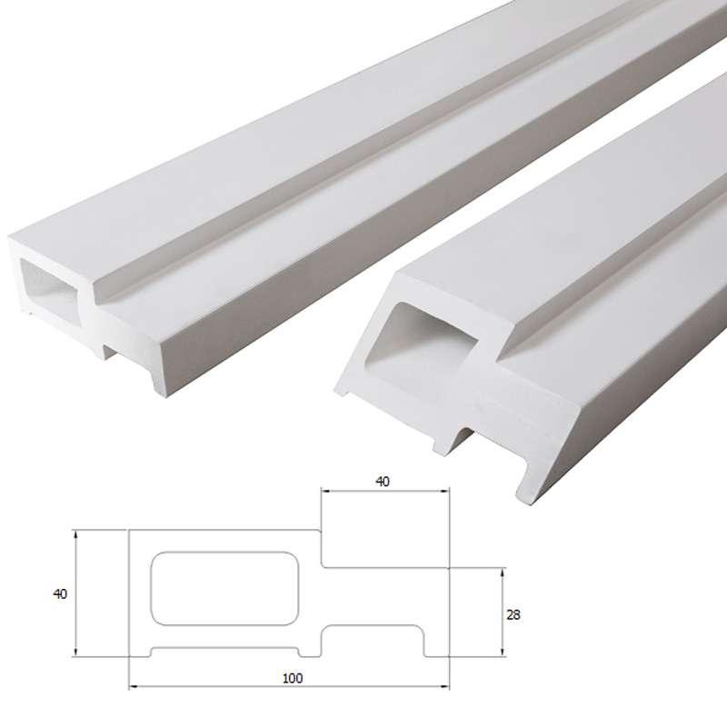 วงกบ WPC UNIX 2"x4" เปียก 70x200 สีขาว-1