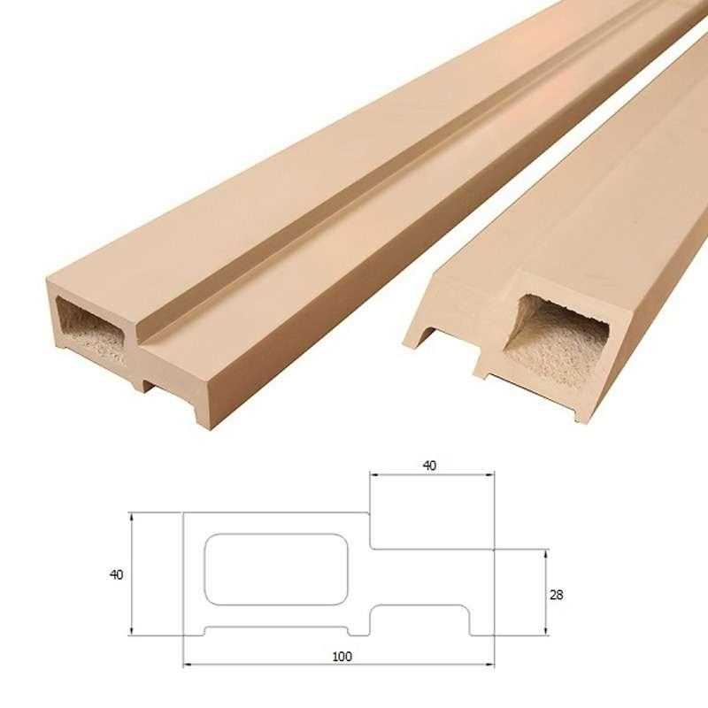 วงกบ WPC UNIX 2"x4" เปียก 70x200 สีน้ำตาล-1
