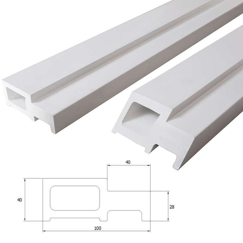 วงกบ WPC UNIX 2"x4" เปียก 90x200 สีขาว-1