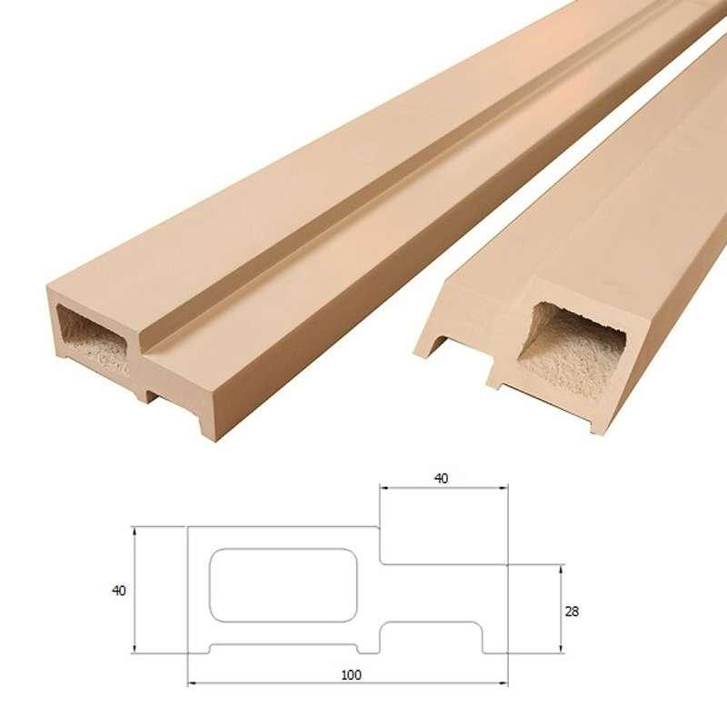 วงกบ WPC UNIX 2"x4" เปียก 90x200 สีน้ำตาล-1