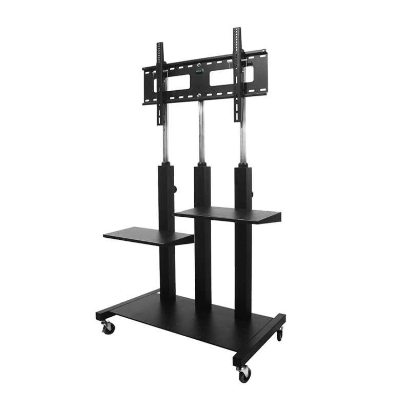 Sure Vision ขาตั้งทีวี  ขนาด 60-100 นิ้ว รุ่น S3 (มีล้อเลื่อน ปรับระดับด้วยแป้นมือหมุน พร้อมชั้นวาง)-1