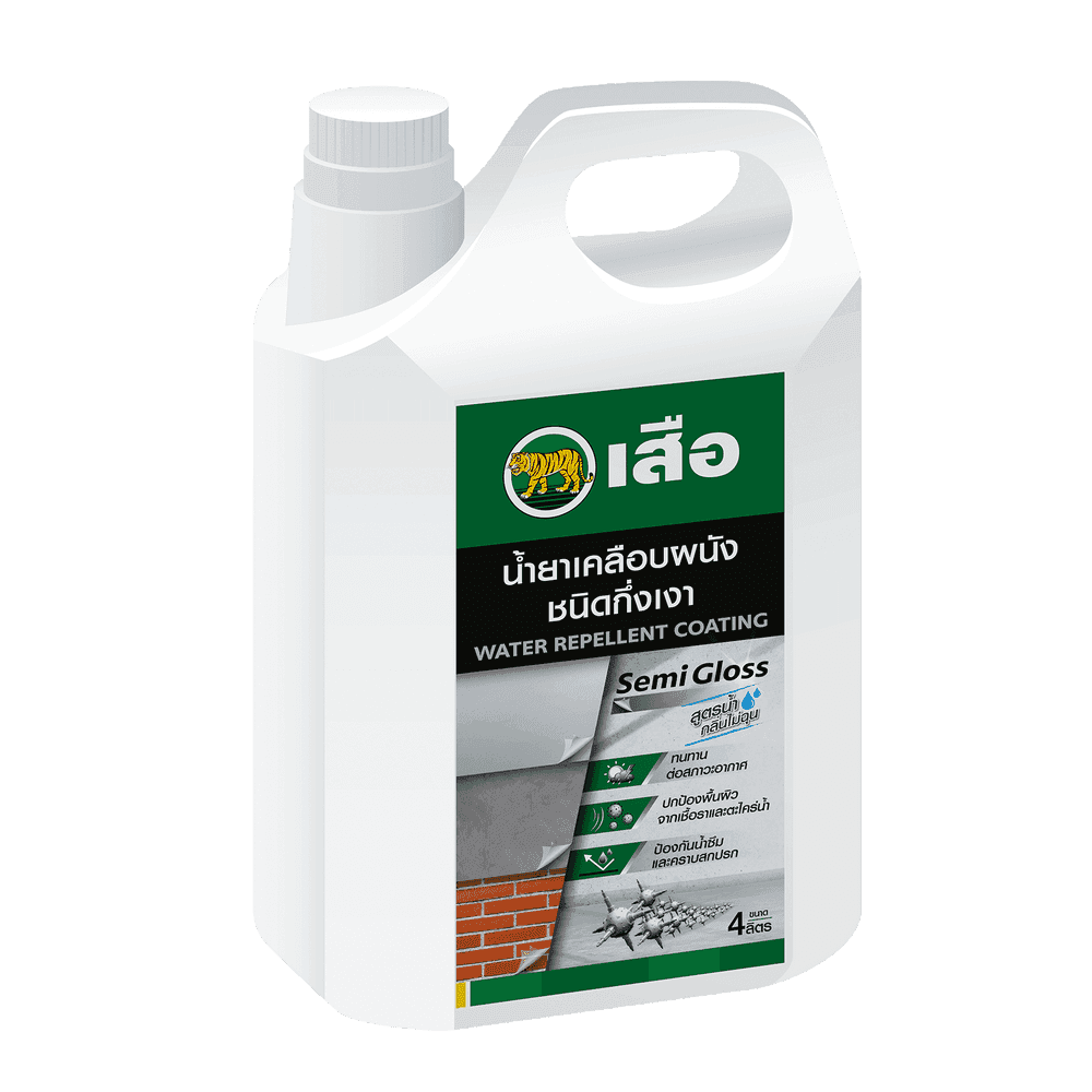 เสือเดคอร์ น้ำยาเคลือบผนัง ชนิดกึ่งเงา Tiger Decor Water Repellent Coating-1