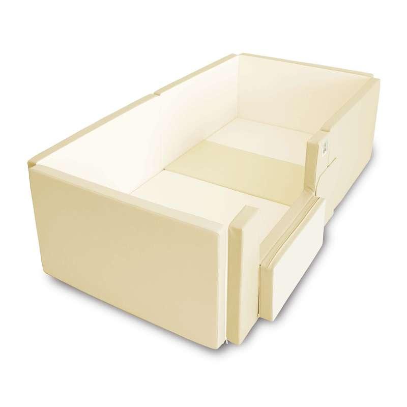 คอกกั้นเด็ก GEKO หนัง PU สีไข่ไก่-ครีม ขนาด Standard 1.35x2.55 ม.-1