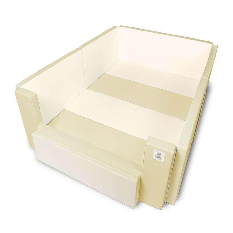 คอกกั้นเด็ก GEKO หนัง PU สีไข่ไก่-ครีม ขนาด 1.65x2.15 ม. (5 ฟุต)-1