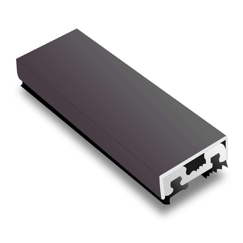 ชุดแกนอลูมิเนียม ฝาครอบ สีดำ ยางอัดร่อง 36 มม. Shinkolite-1