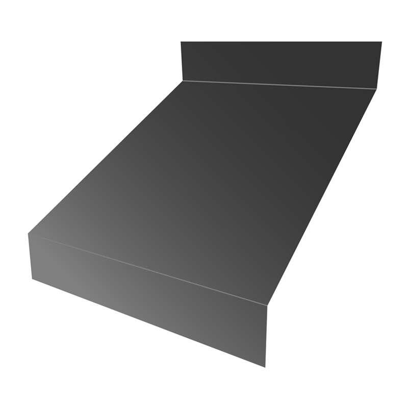 อลูมีเนียม Flashing Z4" ยาว 6 เมตร  สีดำ -1