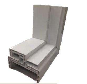 วงกบUPVC UNIX Subframe แห้ง KD 80x200 ขาว-1