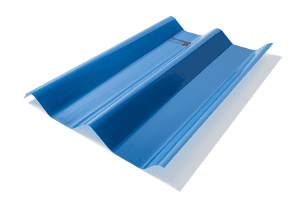 แผ่นโปร่งแสง SCG (หนา 1.2 มม.) ลอนคู่ 0.50 x 1.50 สีน้ำเงิน*-1