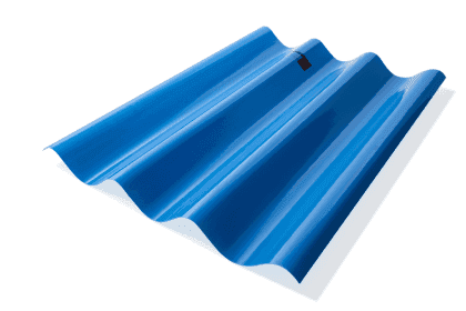 แผ่นโปร่งแสง SCG (หนา 1.2 มม.) ลูกฟูกลอนใหญ่ 1.00 x 1.20 สีน้ำเงิน*-1