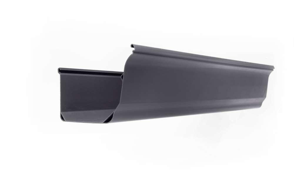 รางน้ำฝนพีวีซี แบบเรียบ OK ยาว 4 ม. สีเทา-1