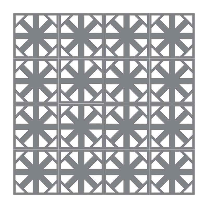 ผนังตกแต่ง เอสซีจี รุ่นเฟรทเวิร์ค ลาย Octagon-3 ขนาด 100x100x0.8 ซม. สีรองพื้น-1