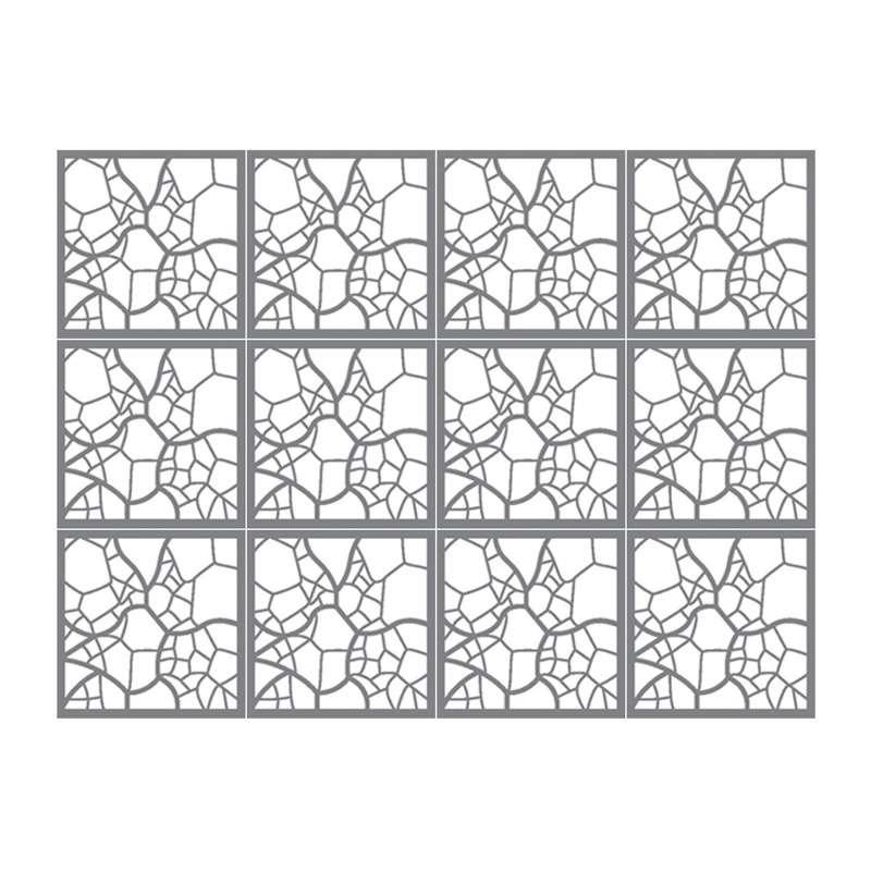 ผนังตกแต่ง เอสซีจี รุ่นเฟรทเวิร์ค ลาย Skeleton-1 ขนาด 100x100x0.8 ซม. สีรองพื้น-1