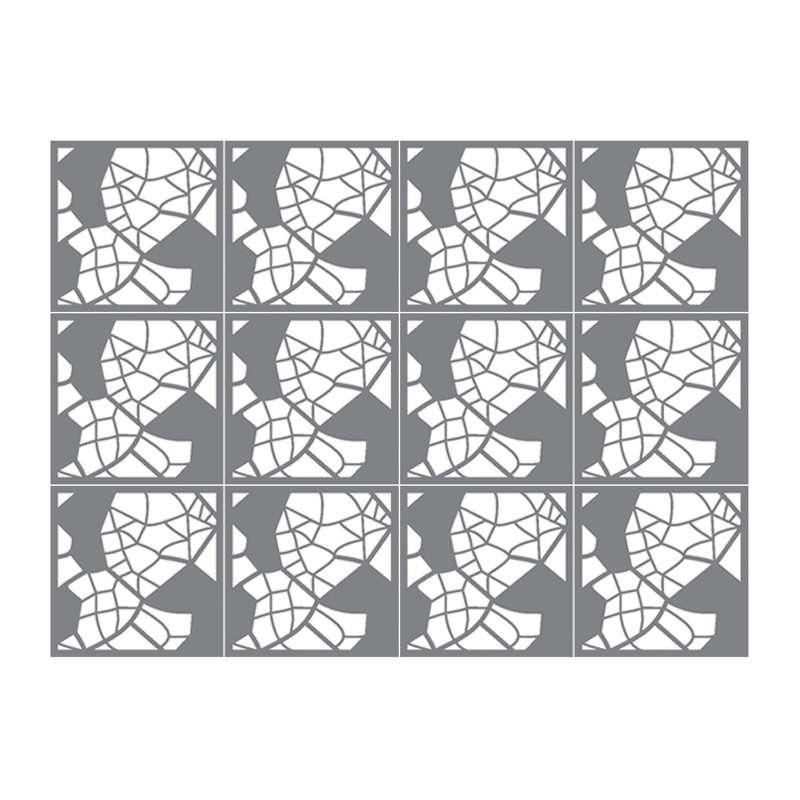 ผนังตกแต่ง เอสซีจี รุ่นเฟรทเวิร์ค ลาย Skeleton-3 ขนาด 100x100x0.8 ซม. สีรองพื้น-1