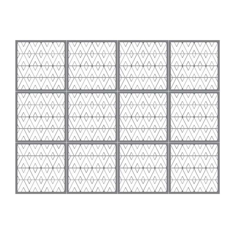 ผนังตกแต่ง เอสซีจี รุ่นเฟรทเวิร์ค ลาย Thai Thai-2 ขนาด 100x100x0.8 ซม. สีรองพื้น-1