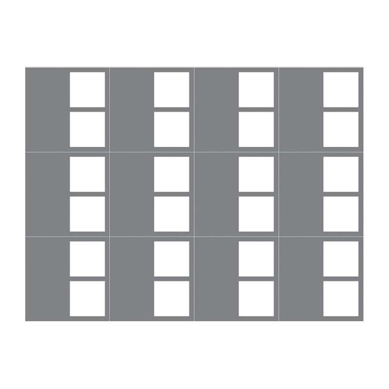 ผนังตกแต่ง เอสซีจี รุ่นเฟรทเวิร์ค ลาย Tetris-3 ขนาด 100x100x0.8 ซม. สีรองพื้น-1