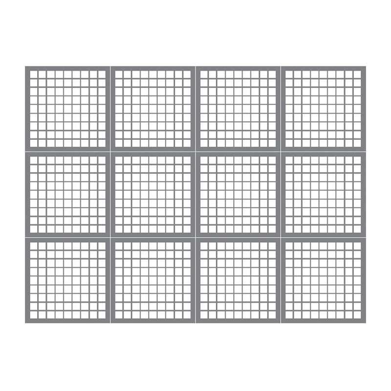 ผนังตกแต่ง เอสซีจี รุ่นเฟรทเวิร์ค ลาย Audio-2 ขนาด 100x100x0.8 ซม. สีรองพื้น-1