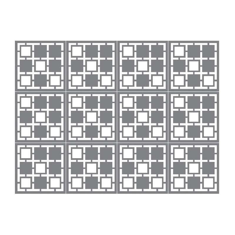 ผนังตกแต่ง เอสซีจี รุ่นเฟรทเวิร์ค ลาย Crossword-1 ขนาด 100x100x0.8 ซม. สีรองพื้น-1
