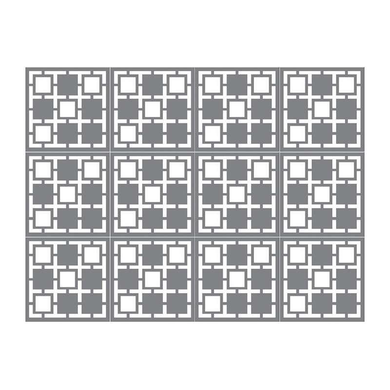 ผนังตกแต่ง เอสซีจี รุ่นเฟรทเวิร์ค ลาย Crossword-2 ขนาด 100x100x0.8 ซม. สีรองพื้น-1