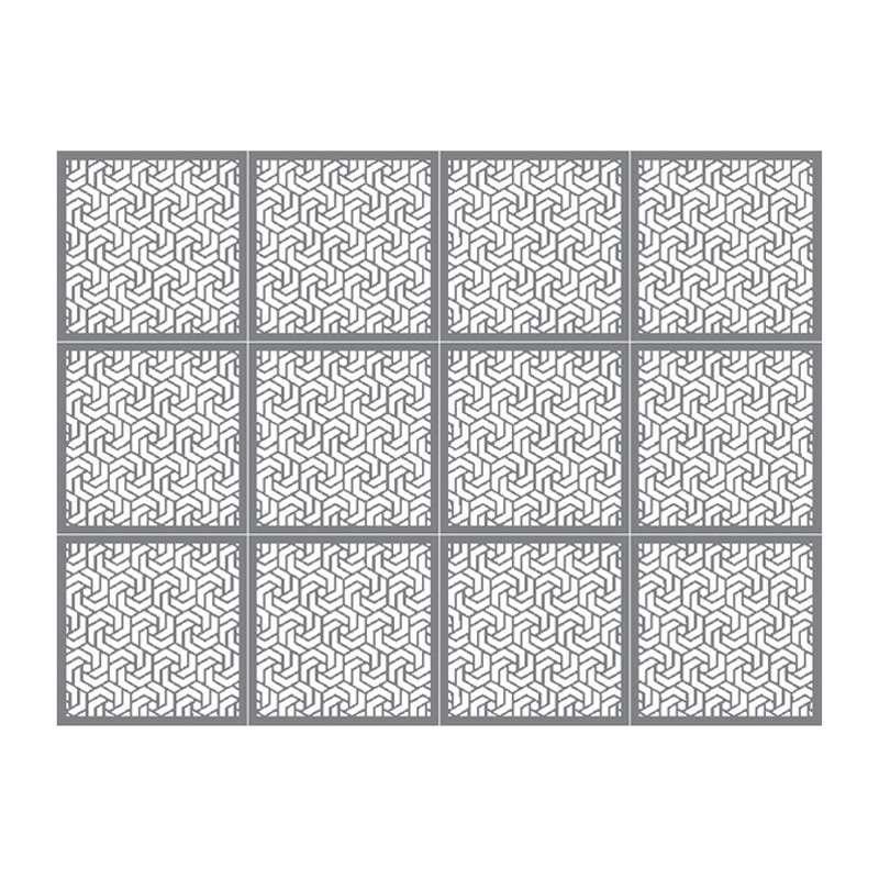 ผนังตกแต่ง เอสซีจี รุ่นเฟรทเวิร์ค ลาย Hex Spiral ขนาด 100x100x0.8 ซม. สีรองพื้น-1