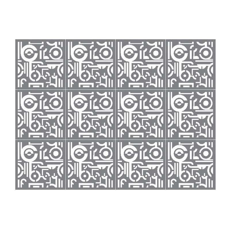 ผนังตกแต่ง เอสซีจี รุ่นเฟรทเวิร์ค ลาย Cybertic ขนาด 100x100x0.8 ซม. สีรองพื้น-1