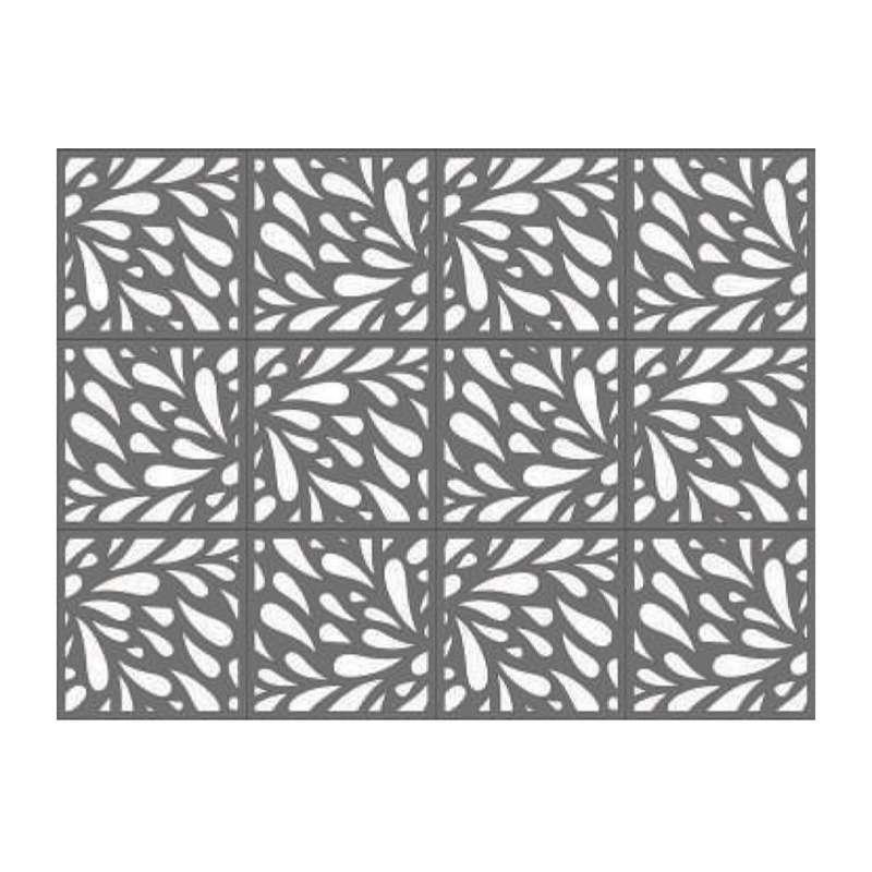 ผนังตกแต่ง เอสซีจี รุ่นเฟรทเวิร์ค ลาย Leaves ขนาด 100x100x0.8 ซม. สีรองพื้น-1
