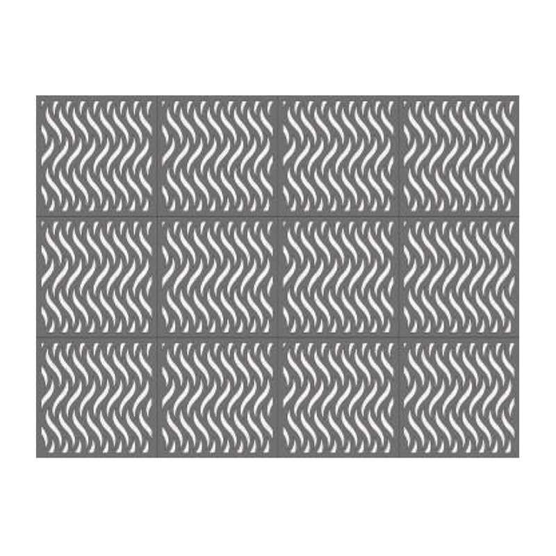 ผนังตกแต่ง เอสซีจี รุ่นเฟรทเวิร์ค ลาย Wave ขนาด 100x100x0.8 ซม. สีรองพื้น-1