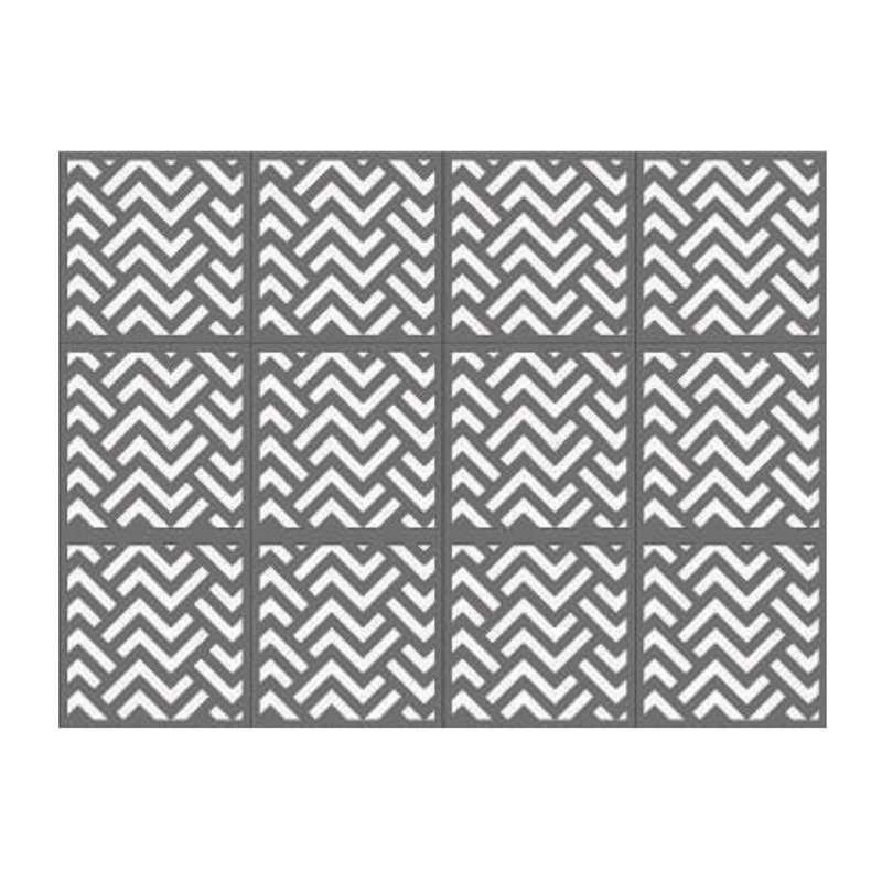 ผนังตกแต่ง เอสซีจี รุ่นเฟรทเวิร์ค ลาย Zig Zag ขนาด 100x100x0.8 ซม. สีรองพื้น-1