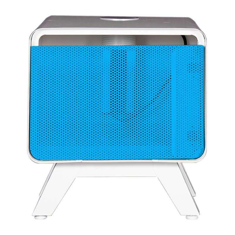 ตู้หัวเตียงมีปลั๊กในตัว รุ่น PUNTO POWER สีขาวครีม/ฟ้า-1