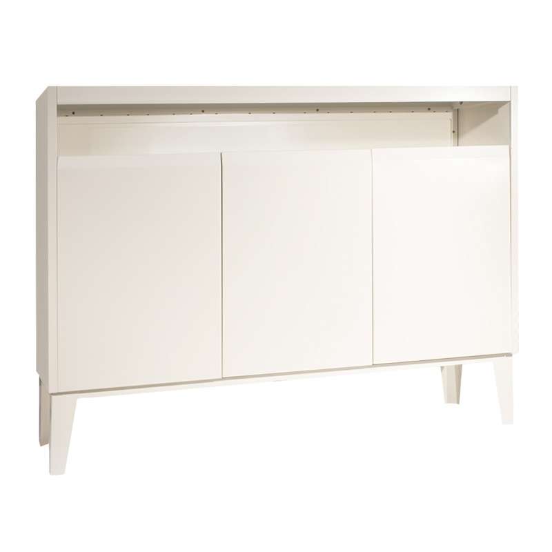 ตู้โชว์ SLIK 3บานเปิด สีขาว/ขาว-1