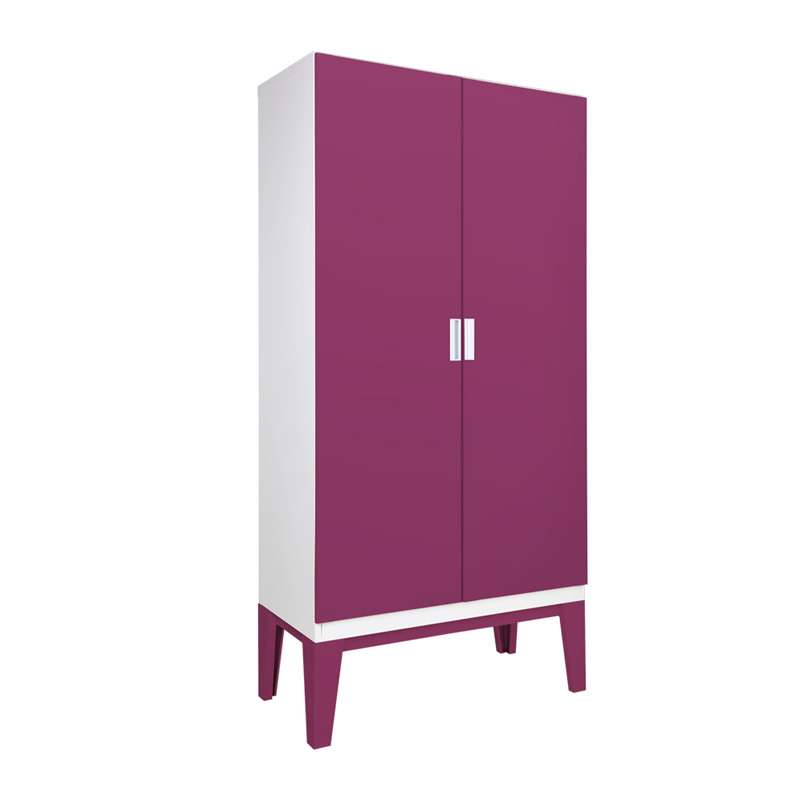 ตู้เสื้อผ้าRopa บานเปิดทึบ สีม่วง-1