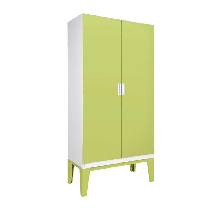 ตู้เสื้อผ้าRopa บานเปิดทึบ สีเขียว-1