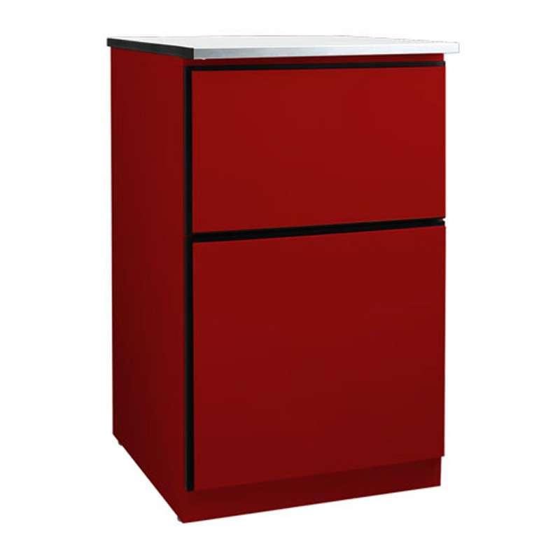 ตู้ครัวDOBBEL 1ลิ้นชัก,1บานเปิด สีแดง-1